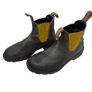 Blundstone Brown and Yellow Boots